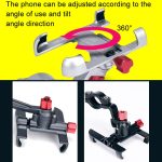 PROMEND Aluminium Legierung Handy Halter Einstellbare Winkel Rotierenden Motorrad Navigation Unterstützung, SJJ-299B Handlebar Stand Black, SJJ-299B Handlebar Stand Titanium Color, SJJ-299B Handlebar Stand Silver, SJJ-299E Rearview Mirror Black... – Bild 5