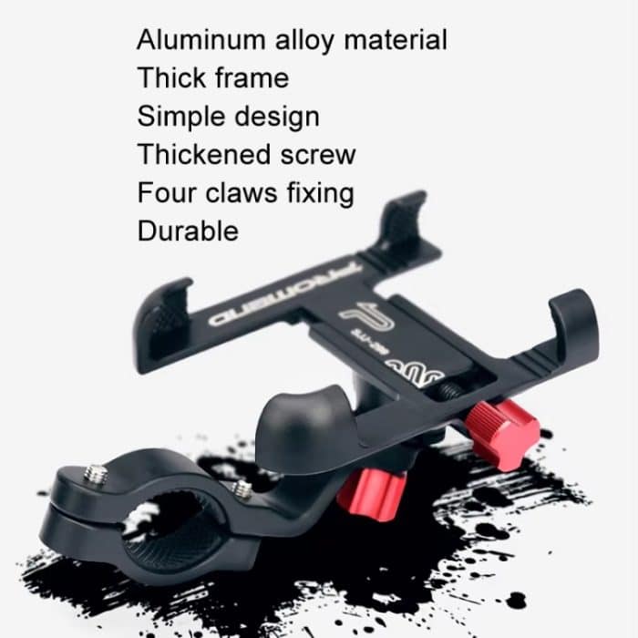 PROMEND Aluminium Legierung Handy Halter Einstellbare Winkel Rotierenden Motorrad Navigation Unterstützung, SJJ-299B Handlebar Stand Black, SJJ-299B Handlebar Stand Titanium Color, SJJ-299B Handlebar Stand Silver, SJJ-299E Rearview Mirror Black... – Bild 7