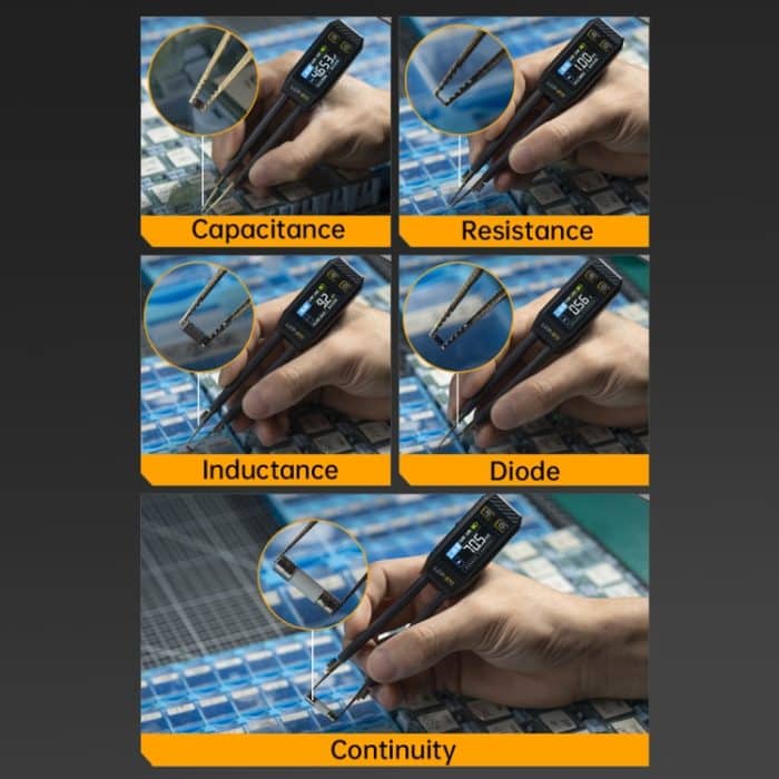FNIRSI Digitales Pinzetten-Widerstands-Kondensator-Komponenten-Testmultimeter – Bild 11