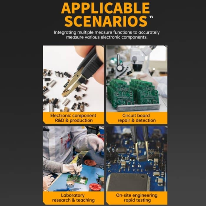 FNIRSI Digitales Pinzetten-Widerstands-Kondensator-Komponenten-Testmultimeter – Bild 12