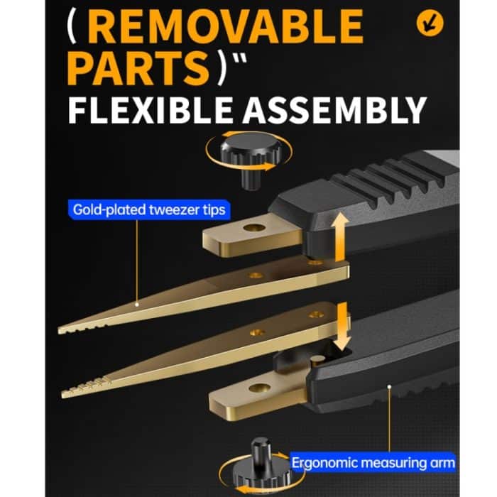 FNIRSI Digitales Pinzetten-Widerstands-Kondensator-Komponenten-Testmultimeter – Bild 9