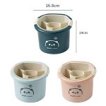 Multifunktionale Haushalts-Essstäbchen Löffel Lagerung Rack Doppel-schicht Küche Ablauf Halter, Dark Blue, Light Blue, Pink – Bild 2