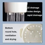 Multifunktionale Haushalts-Essstäbchen Löffel Lagerung Rack Doppel-schicht Küche Ablauf Halter, Dark Blue, Light Blue, Pink – Bild 3