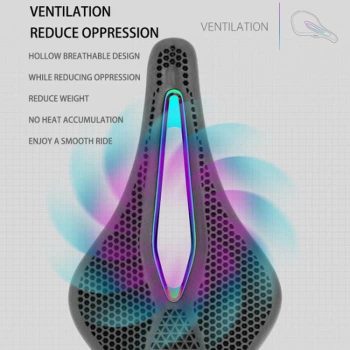 PROMEND SD-577 Fahrradsattel mit Wabenstruktur und bionischer Struktur, hohler Stahlbogen, atmungsaktiver Komfortsattel, SD-577 – Bild 4