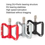 PROMEND PD-R41L 1 Paar Fahrradpedale aus Aluminiumlegierung mit Perrin-Lager – Bild 2