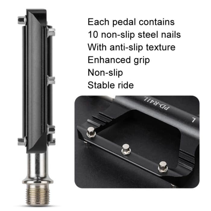 PROMEND PD-R41L 1 Paar Fahrradpedale aus Aluminiumlegierung mit Perrin-Lager – Bild 5