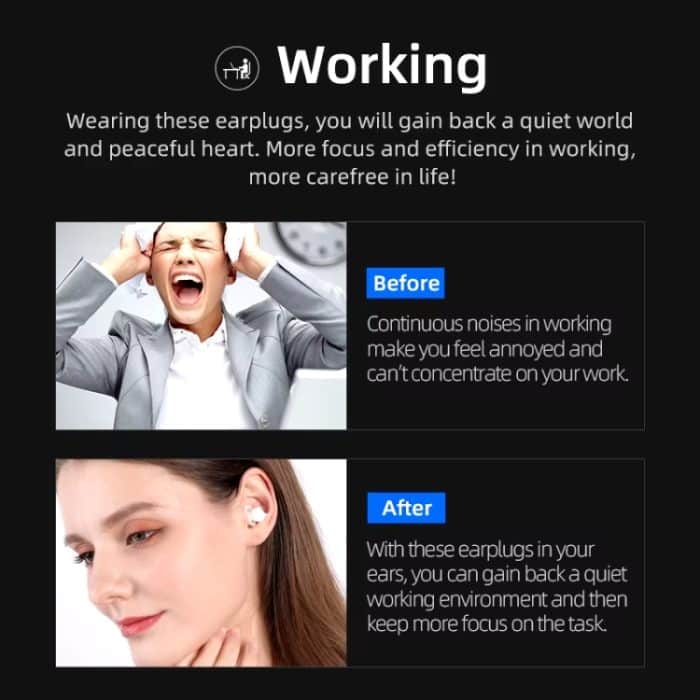 Bluedio NE Schlaf-Ohrstöpsel aus Silikon, geräuschreduzierende, schalldämmende Ohrstöpsel mit Aufbewahrungsbox, Double Layer – Bild 6