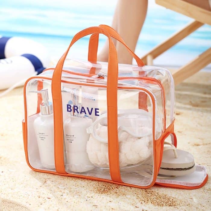 Große Sport-Tragetasche, Schwimmtasche, wasserdichte Kulturtasche und Make-up-Organizer – Bild 2
