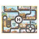 Engineering Parkplatz Szene Spielmatte Outdoor Picknick Strand Matte, Traffic Road Map Mat