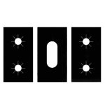 Reinigungspad zum Fettschutz für Gasbacköfen mit 5 Löchern, 3pcs / Set