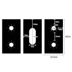 Reinigungspad zum Fettschutz für Gasbacköfen mit 5 Löchern, 3pcs / Set – Bild 2