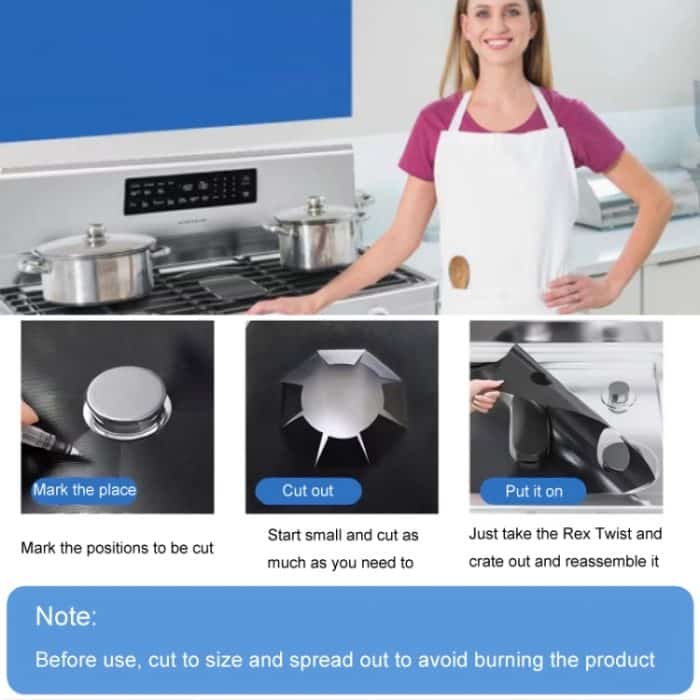 Reinigungspad zum Fettschutz für Gasbacköfen mit 5 Löchern, 3pcs / Set – Bild 4