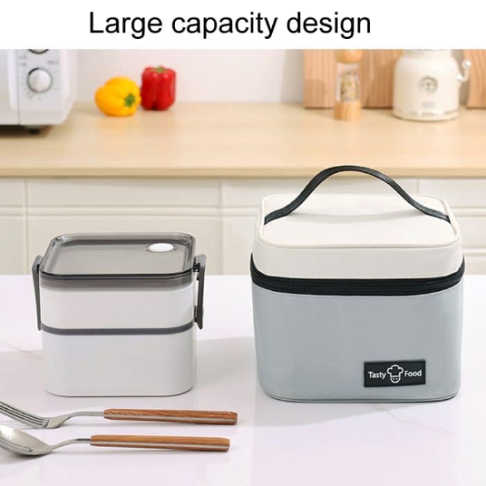 Tragbares, isoliertes Lunchpaket für den Außenbereich, Picknick-Bento-Tasche – Bild 5