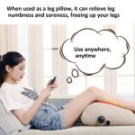 Aufblasbares Beinstützkissen, Taillenkissen, tragbares Reise-Rückenkissen, 48x43x19cm – Bild 2