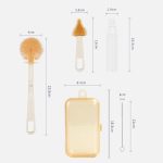 Tragbares Babyflaschenbürsten-Set aus Silikon für unterwegs – Bild 2