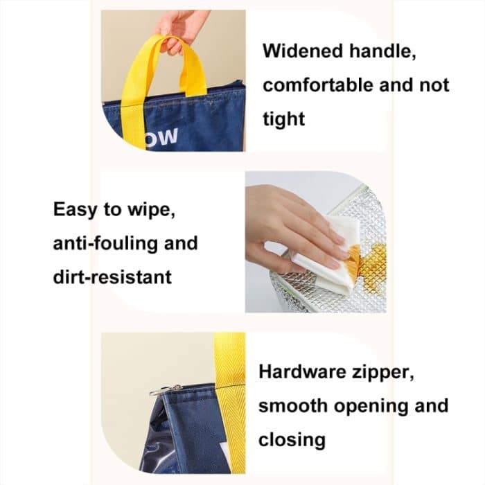 Wasserdichte, verdickte, isolierte und kühlende Lunchtasche aus PU-Cartoon – Bild 3