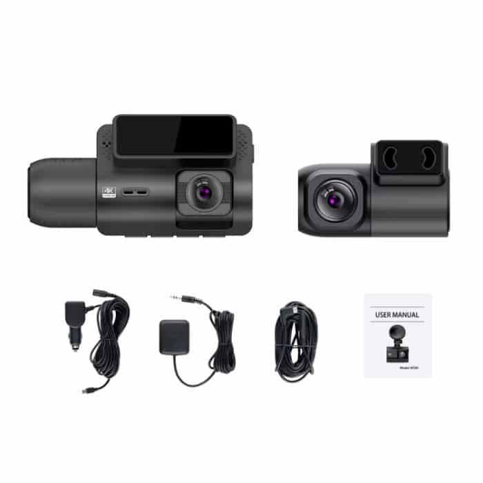 M700A 3-Kanal-Autorekorder 4K UHD vorne + 1080P innen + 2K hinten + GPS + WIFI Dashcam, M700A – Bild 12
