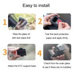 Abnehmbare ETC-Schiebehalterung für Kraftfahrzeuge, Anti-Drop-Halterung, Black, Transparent – Bild 7