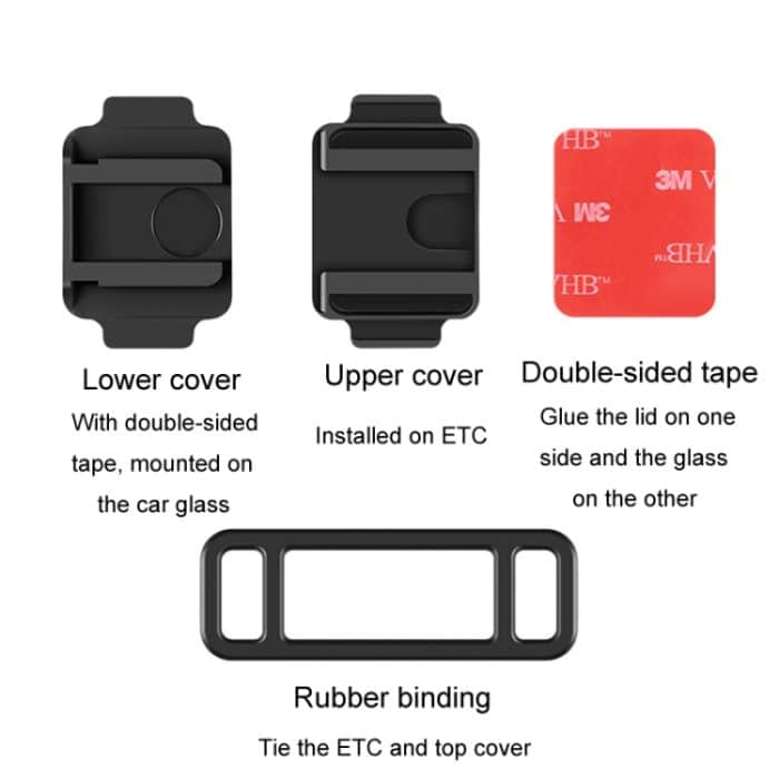 Abnehmbare kartenlose ETC-Schiebehalterung fürs Auto, Anti-Drop-Halterung fürs Auto – Bild 4