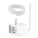 Innovator Group USB-Wasserspenderpumpe für Haustiere, 5 V, stumm, Mikro-bürstenlose Gleichstrom-Wasserpumpe, Automatic Drainage+1m Pipe, Automatic Drainage+2m Pipe, No Water Power Off+1m Pipe, No Water Power Off+2m Pipe