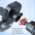 Auto Saugnapf Armaturenbrett Automatische Sperre Handyhalter, Glossy Telescopic Base, Glossy Waterfall Base, Brushed Telescopic Base, Brushed Waterfall Base, Black Air Outlet, Orange Air Outlet, Black Telescopic, Orange Telescopic, Black Waterfall... – Bild 7