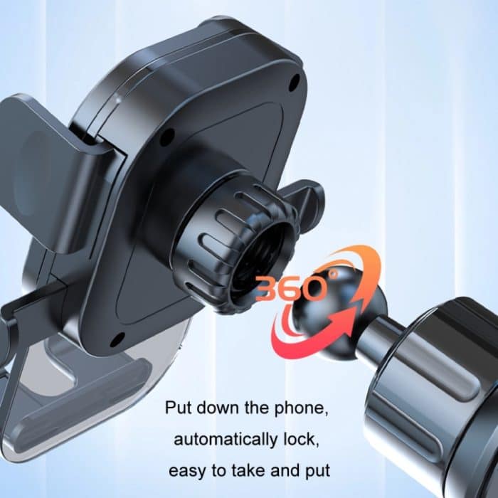 Auto Saugnapf Armaturenbrett Automatische Sperre Handyhalter, Glossy Telescopic Base, Glossy Waterfall Base, Brushed Telescopic Base, Brushed Waterfall Base, Black Air Outlet, Orange Air Outlet, Black Telescopic, Orange Telescopic, Black Waterfall... – Bild 7