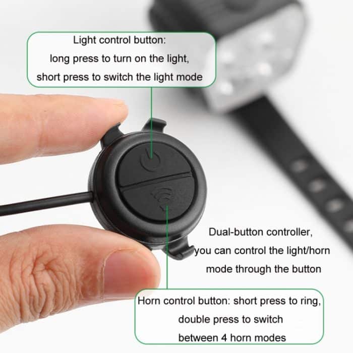 Fahrrad-Nachtfahrten mit hoher Helligkeit, Scheinwerfer-Taschenlampe, Headlight, Horn Light – Bild 4