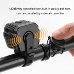 Fahrrad-Nachtfahrten mit hoher Helligkeit, Scheinwerfer-Taschenlampe, Headlight, Horn Light – Bild 5