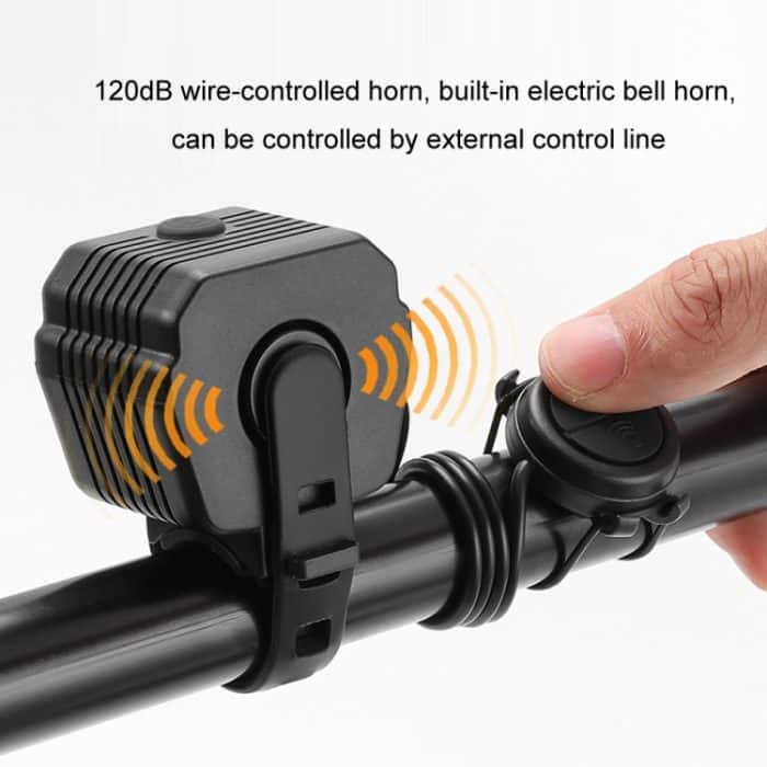 Fahrrad-Nachtfahrten mit hoher Helligkeit, Scheinwerfer-Taschenlampe, Headlight, Horn Light – Bild 5