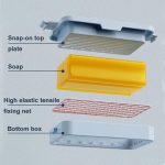 4 teile/paket Multifunktionale Hohe Elastische Mesh Anti-rutsch Ablauf Schäumen Seife Box – Bild 3