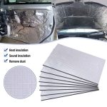 Wärme- und Schalldämmpolster aus dicker Aluminiumfolie für die Motorhaube des Autos, 250x180x5mm, 250x180x10mm, 400x250x5mm, 400x250x10mm – Bild 4