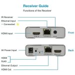 HDMI Einzelkabel 120M Sender/Empfänger Extender 4K HD Sender, US Plug, UK Plug, EU Plug – Bild 5