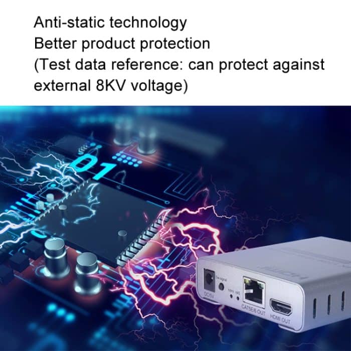 HDMI Einzelkabel 120M Sender/Empfänger Extender 4K HD Sender, US Plug, UK Plug, EU Plug – Bild 10