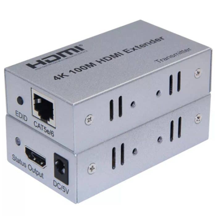 TBD0605230701A.jpg HDMI zu RJ45 Einzel-Ethernet-Kabel 100 m Extender 4K HD Kabel Signalverstärker, US Plug, UK Plug, EU Plug – Bild 1