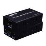 HDMI-auf-RJ45-Einzel-Ethernet-Kabel, 60 m, Extender, 4K-HD-Kabel, Signalverstärker, Sender + Empfänger, US Plug, UK Plug, EU Plug