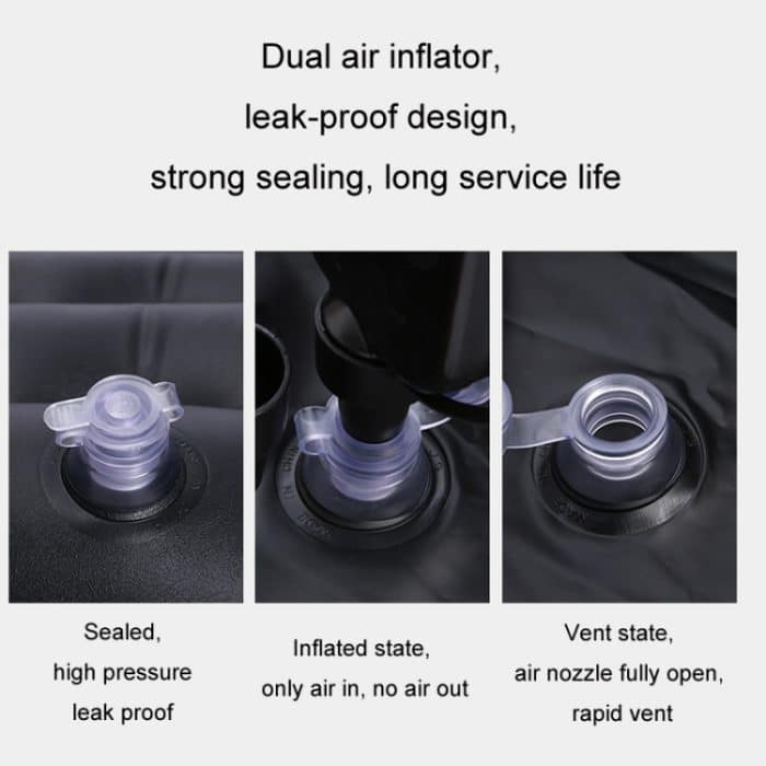 Aufblasbare Matratze für Auto, Reise, SUV, Rücksitz/Kofferraum, Black, Beige, Gray, Black Dual-purpose Long Pier, Beige Dual-purpose Long Pier, Gray Dual-purpose Long Pier, Black Dual-purpose Square Pier, Beige Dual-purpose Square Pier... – Bild 5