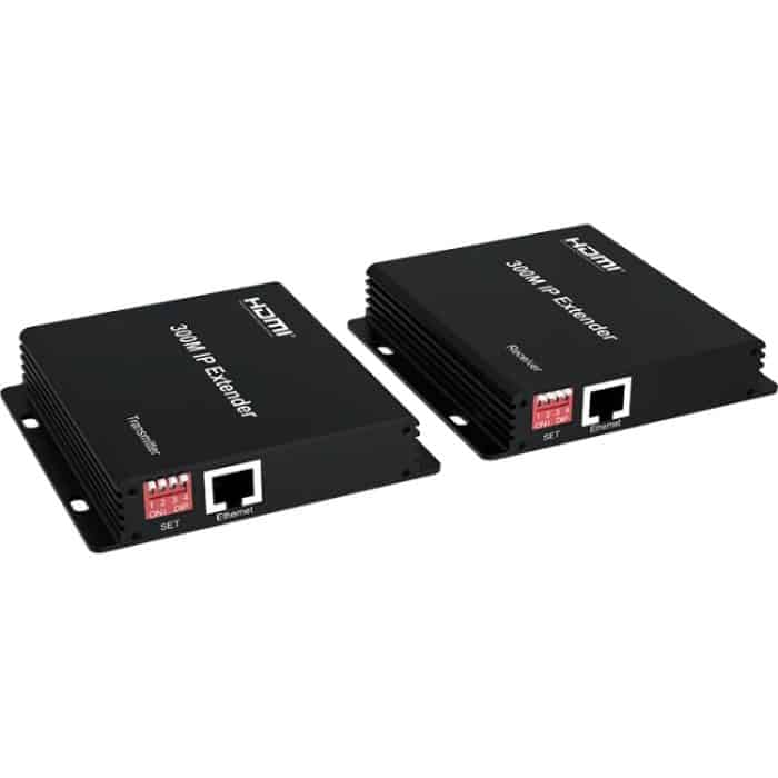 300M IP HDMI Extender HD Videoübertragung, Sender + Empfänger, US Plug, UK Plug, EU Plug – Bild 1