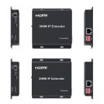 300M IP HDMI Extender HD Videoübertragung, Sender + Empfänger, US Plug, UK Plug, EU Plug – Bild 3