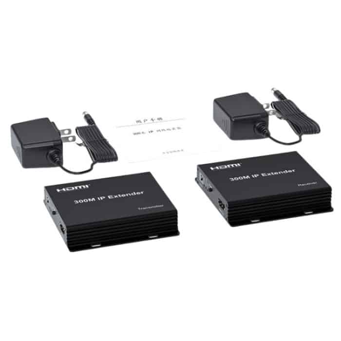 300M IP HDMI Extender HD Videoübertragung, Sender + Empfänger, US Plug, UK Plug, EU Plug – Bild 4