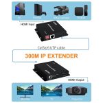 300M IP HDMI Extender HD Videoübertragung, Sender + Empfänger, US Plug, UK Plug, EU Plug – Bild 5