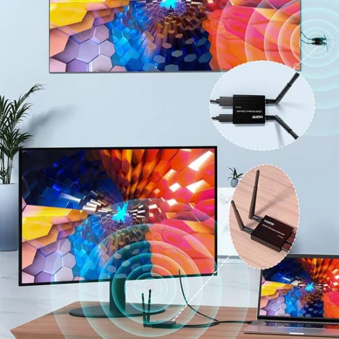 200M Wireless HDMI Extender Signalverstärker, Sender+Empfänger, 200M – Bild 6