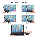 200M Wireless HDMI Extender Signalverstärker, Sender+Empfänger, 200M – Bild 9