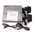 KVM 120m 4K HD Extender Computer Maus Tastatur HDMI Einzel Ethernet Kabel Sender + Empfänger, US Plug, UK Plug, EU Plug – Bild 9