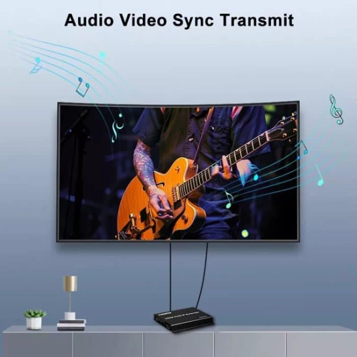 200 m HDMI KVM IP Netzwerkkabel Extender H.264 Maus Tastatur Extender, US Plug, UK Plug, EU Plug – Bild 6