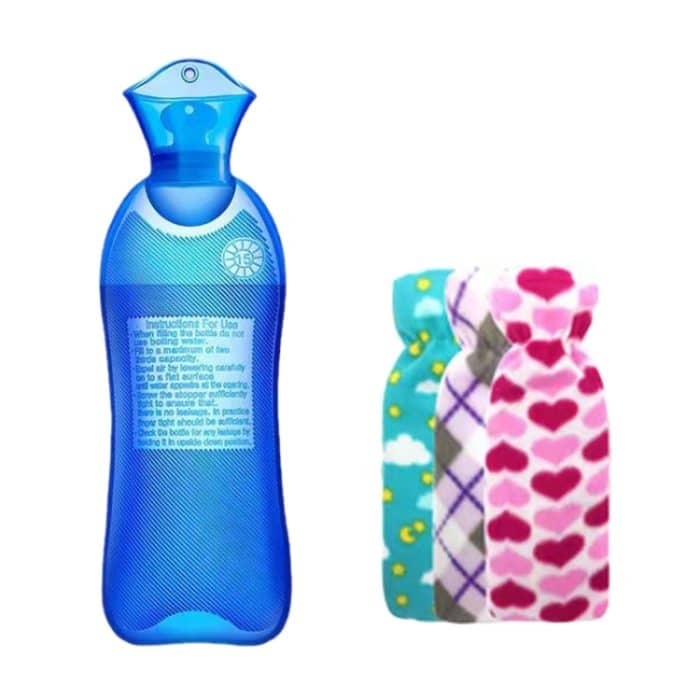 TBD0605240702.jpg Lange Streifen Heißwasser Tasche PVC Explosion-proof Gummi Warme Wasser Tasche Mädchen Winter Bett Wärmer, 500ml Rose+Random Cover, 500ml Blue+Random Cover, 500ml Purple+Random Cover, 1000ml Blue+Grey Cover, 1000ml Rose+Pink Cover... – Bild 1
