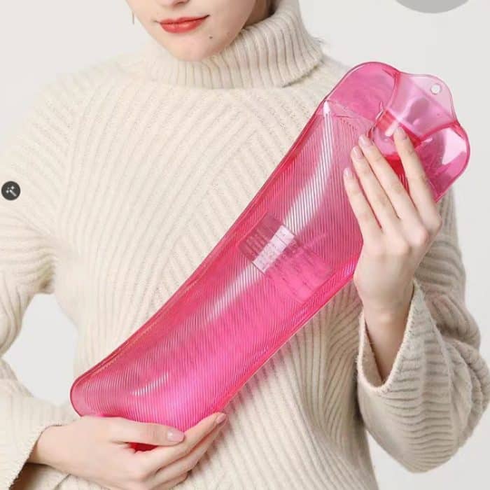 Lange Streifen Heißwasser Tasche PVC Explosion-proof Gummi Warme Wasser Tasche Mädchen Winter Bett Wärmer, 500ml Rose+Random Cover, 500ml Blue+Random Cover, 500ml Purple+Random Cover, 1000ml Blue+Grey Cover, 1000ml Rose+Pink Cover... – Bild 7