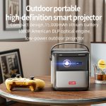 TOUMEI S8 1080P/4K DLP Android 11.OS WLAN 3D-Projektor, US Plug, UK Plug, EU Plug – Bild 2