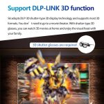 TOUMEI S8 1080P/4K DLP Android 11.OS WLAN 3D-Projektor, US Plug, UK Plug, EU Plug – Bild 12