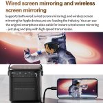 TOUMEI S8 1080P/4K DLP Android 11.OS WLAN 3D-Projektor, US Plug, UK Plug, EU Plug – Bild 15