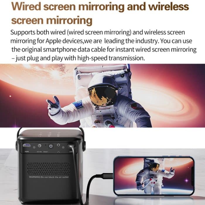 TOUMEI S8 1080P/4K DLP Android 11.OS WLAN 3D-Projektor, US Plug, UK Plug, EU Plug – Bild 15